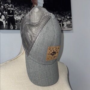 Yeti Gray Trucker Hat with Patch